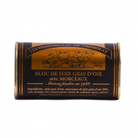 Foie gras d'oie 200gr Trémolat