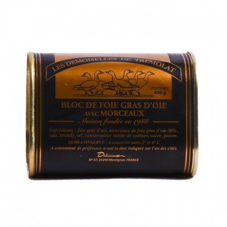 Foie gras d'oie 400gr Trémolat