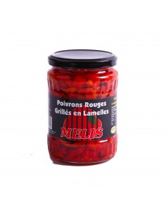 Poivrons rouges en lamelles...