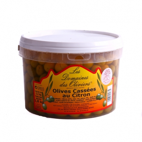 Seau olives cassées citron Ben