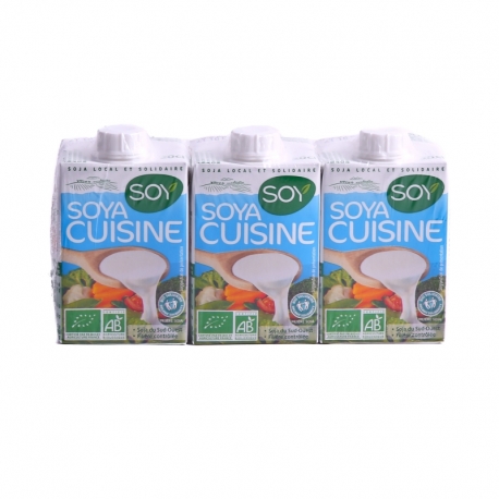 Crème culinaire x3 Soy