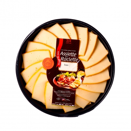 Assiette raclette nature Jean Perrin