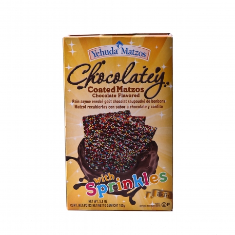 Matsot Yéhouda au chocolat saupoudrées de bonbons