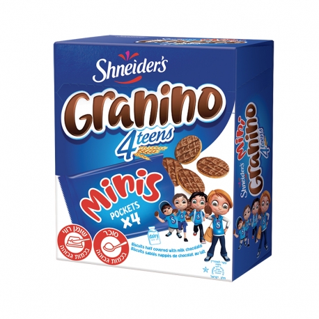 Mini Granino pockets au lait x4 Shneider's Mini Granino pockets au lait x4 Shneider's