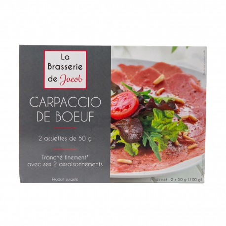 Carpaccio de bœuf Jacob