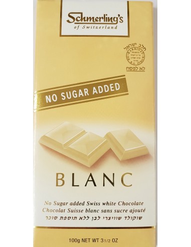 Chocolat blanc au lait sans sucre...