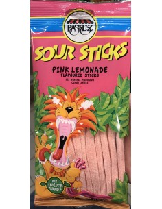 Sour sticks limonade rose 100gr Paskez