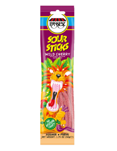 Sour sticks wild cherry 50gr Paskez