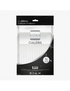 Cuillères à soupe plastique x50 Rimon