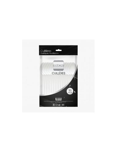 Cuillères à soupe plastique x50 Rimon