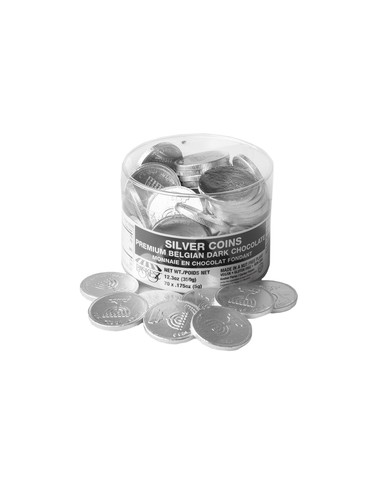 Pièces choco argent parvé Paskesz