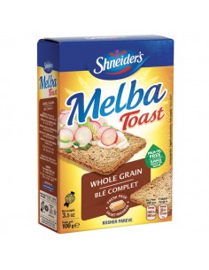 Melba Toast blé complet 100gr Shneider's
