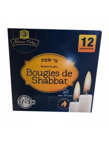 Bougie Shabbat x12 Sharon Valley