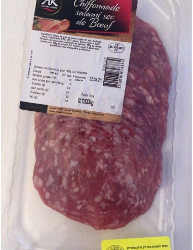 Chiffonnade salami sec de boeuf André Krief