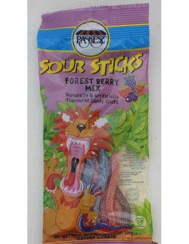 Sour sticks forest berry mix 100gr Paskez