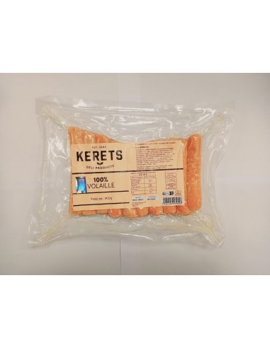 Saucisses viennoises de poulet 400gr Kerets