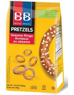 Pretzels anneaux sésame 300gr Beigel