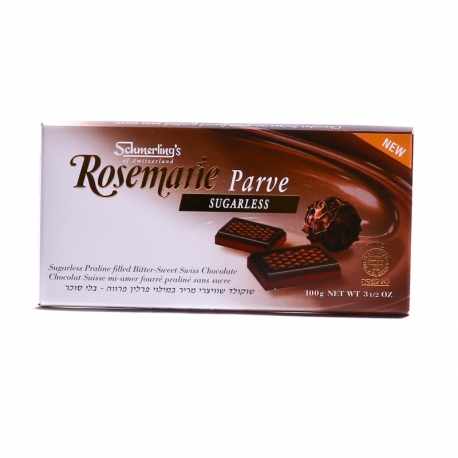 Tablette choco parvé sans sucre Rosemarie Schmerling's