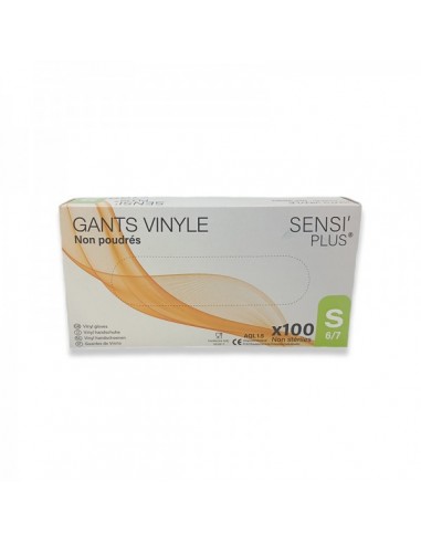 Gants vinyle taille S x100 Sensi'Plus