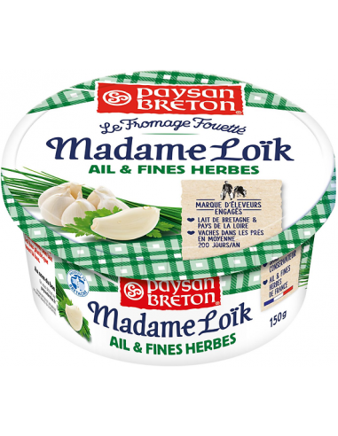 Fromage ail et fines herbes Madame Loïk