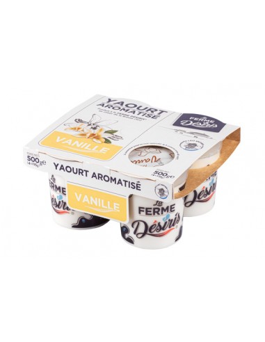 Yaourt vanille x4 La Ferme Desiris