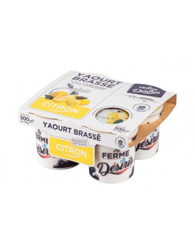 Yaourt citron x4 La Ferme Desiris