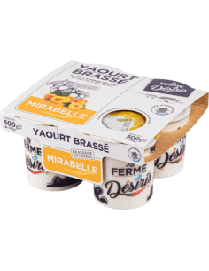 Yaourt mirabelle x4 La Ferme Desiris