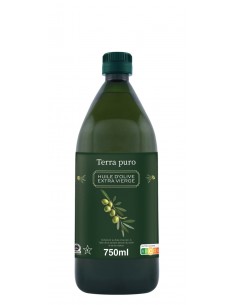 Huile d'olive bouteille plastique 750ml Terra Puro