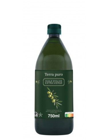 Huile d'olive bouteille plastique 750ml Terra Puro