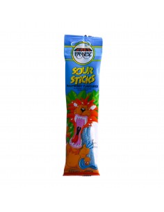 Sour sticks framboise 50gr Paskez