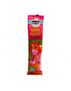Sour sticks limonade rose 50gr Paskez
