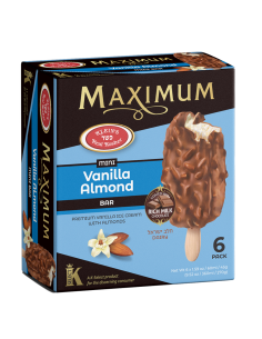 Mini bâtonnet vanille amande x6 Maximum