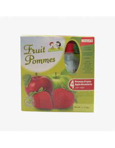 Compote pomme-fraise x4 Makabi