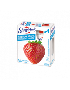 Compote allégée pomme fraise x4 Shneider's