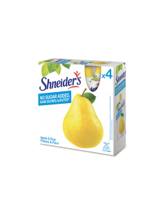 Compote allégée pomme poire x4 Shneider's