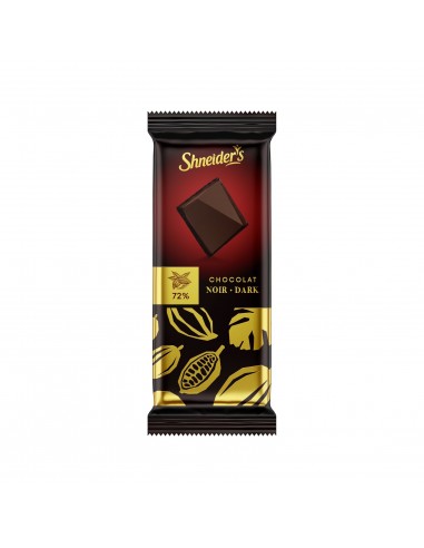 Tablette choco parvé 72% Shneider's