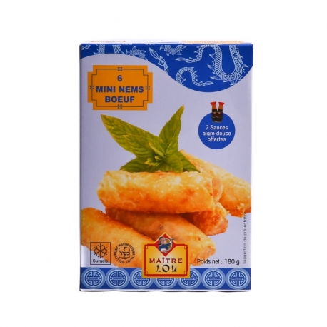 Mini nems au boeuf x6 Maitre Lou